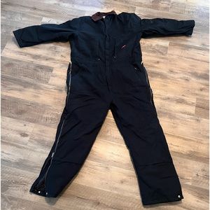 Dickies Men’s Duck Insulated Coveralls Tall XXL Black EUC